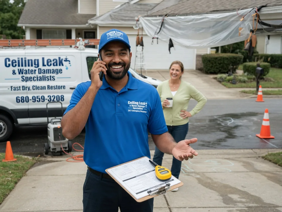 Ceiling Leak Cleanup Crawford, TX FAQs